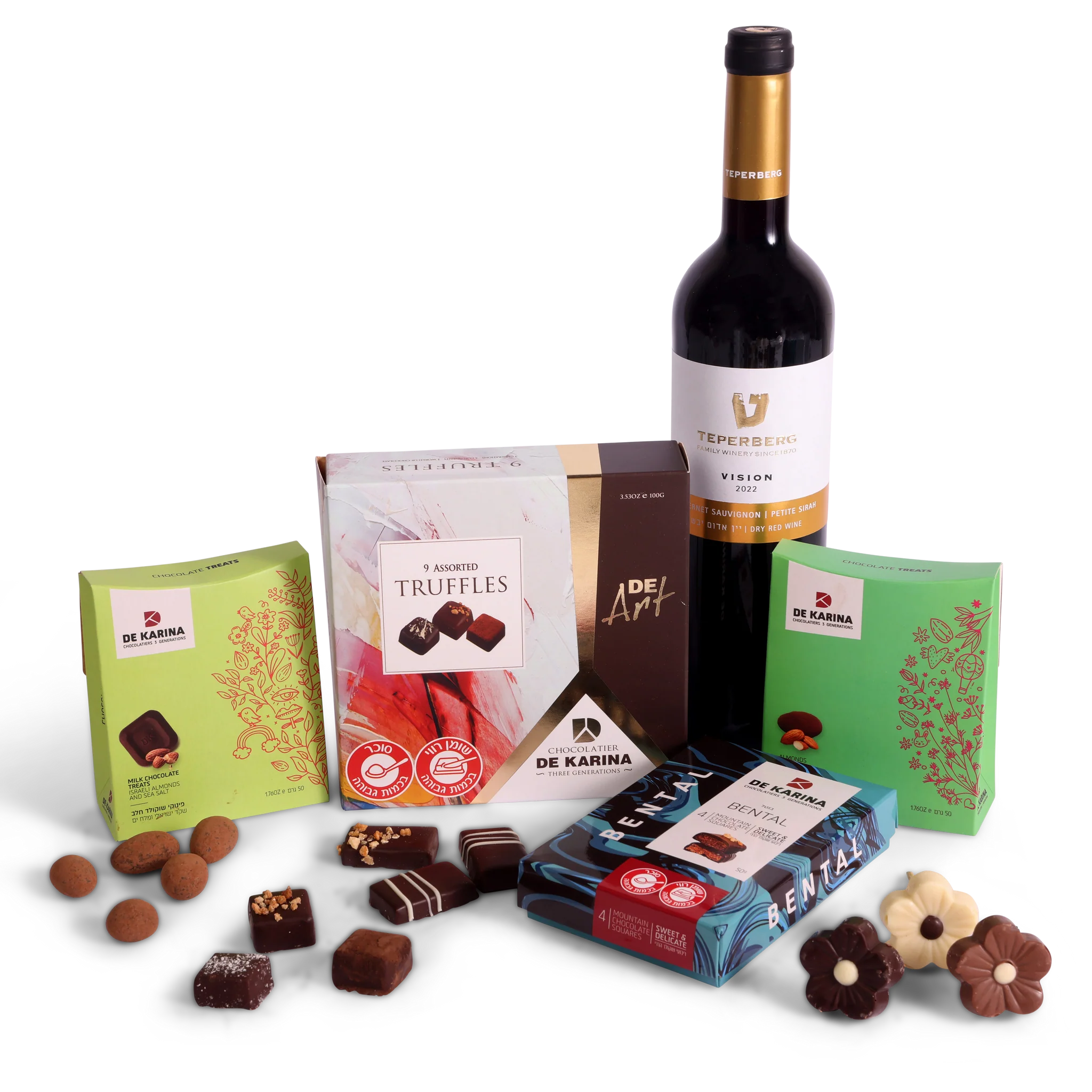 חבילת שוקולד ויין לבן Harmony -כשל"פ-בד"צ למהדרין